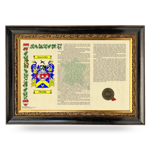 Chevaliy Armorial Landscape Framed - Heirloom