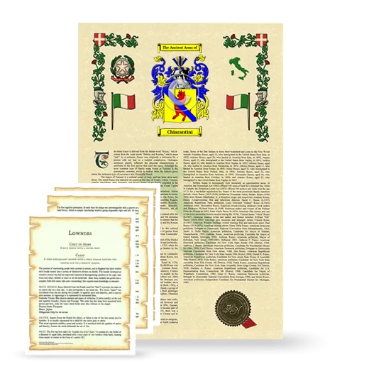 Chiarantini Armorial History and Symbolism package