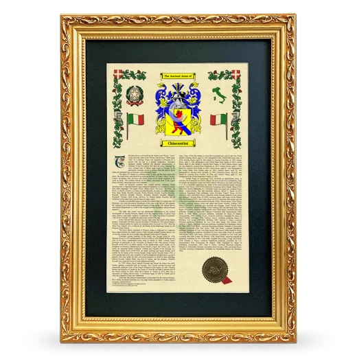 Chiarantini Deluxe Armorial Framed - Gold