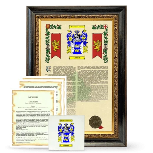 Chibnell Framed Armorial, Symbolism and Large Tile - Heirloom