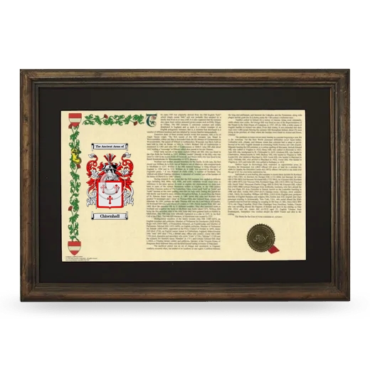 Chisenhall Deluxe Armorial Landscape Framed - Brown