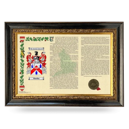 Shaulay Armorial Landscape Framed - Heirloom