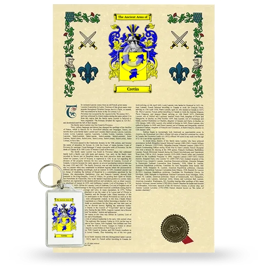 Cretin Armorial History and Keychain Package