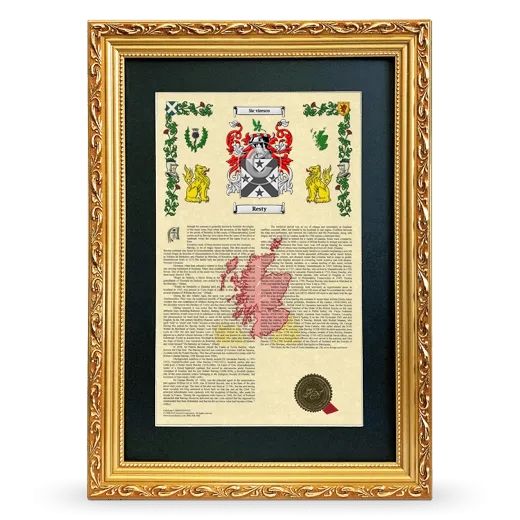 Resty Deluxe Armorial Framed - Gold