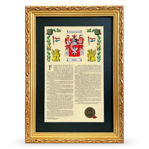 Cleave Deluxe Armorial Framed - Gold