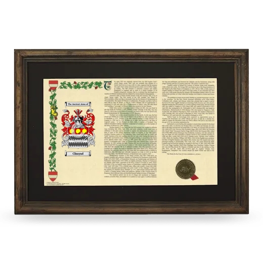 Climynd Deluxe Armorial Landscape Framed - Brown