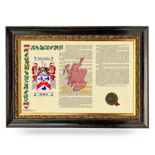 McAkren Armorial Landscape Framed - Heirloom