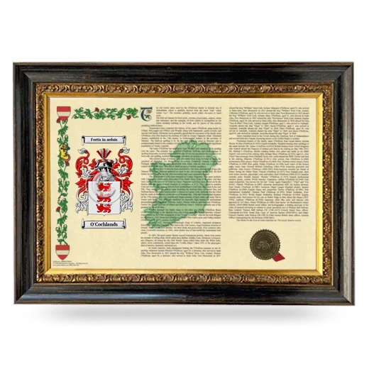 O'Cochlands Armorial Landscape Framed - Heirloom