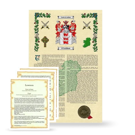 O'Cochlant Armorial History and Symbolism package