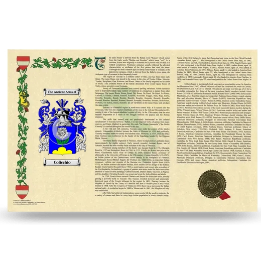 Colicchio Armorial History Landscape Style