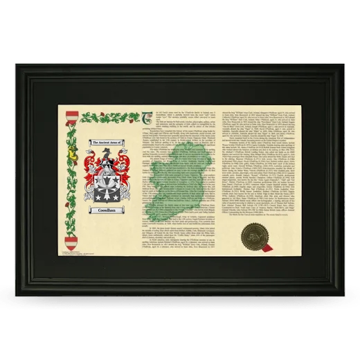 Cooulhan Deluxe Armorial Landscape Framed- Black