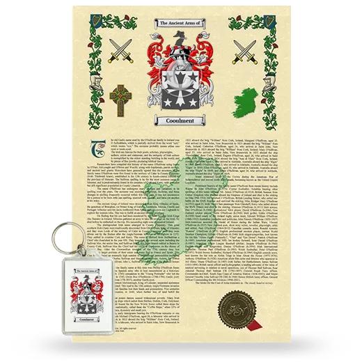Cooulment Armorial History and Keychain Package