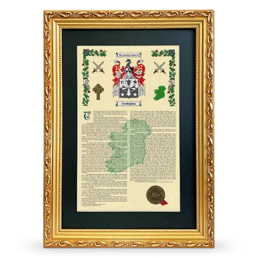 Cowleghan Deluxe Armorial Framed - Gold