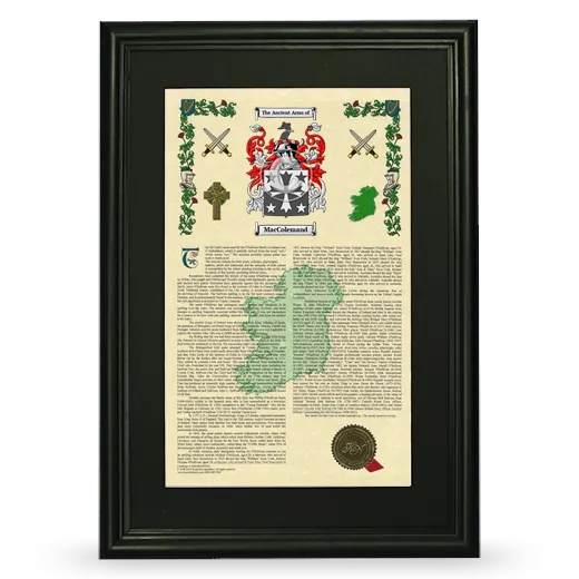 MacColemand Deluxe Armorial Framed - Black