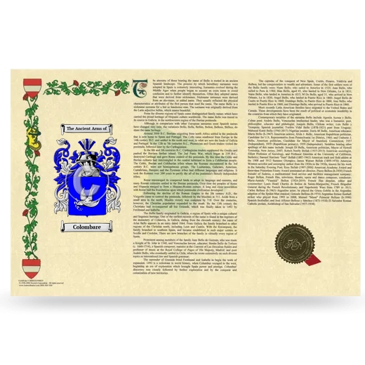 Colombare Armorial History Landscape Style