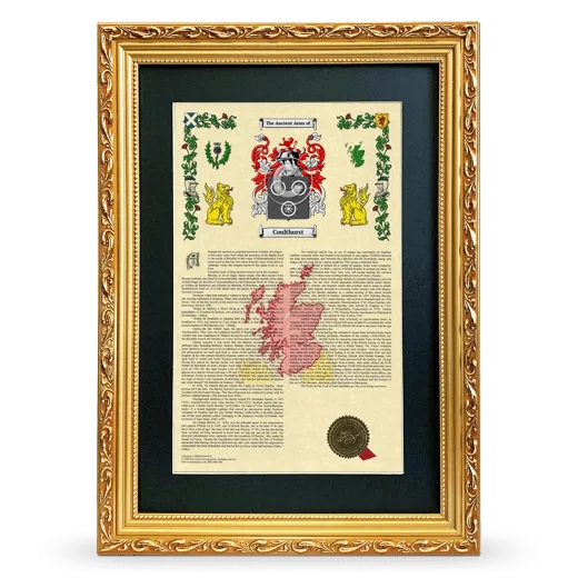 Coulthurst Deluxe Armorial Framed - Gold