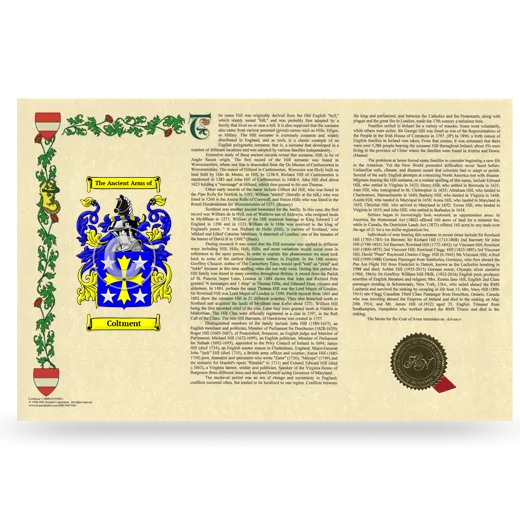 Coltment Armorial History Landscape Style