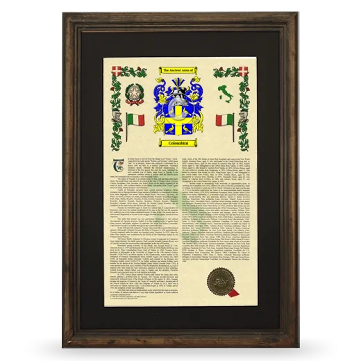 Colombini Deluxe Armorial Framed - Brown