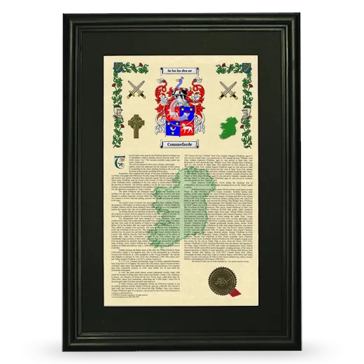 Commefarde Deluxe Armorial Framed - Black