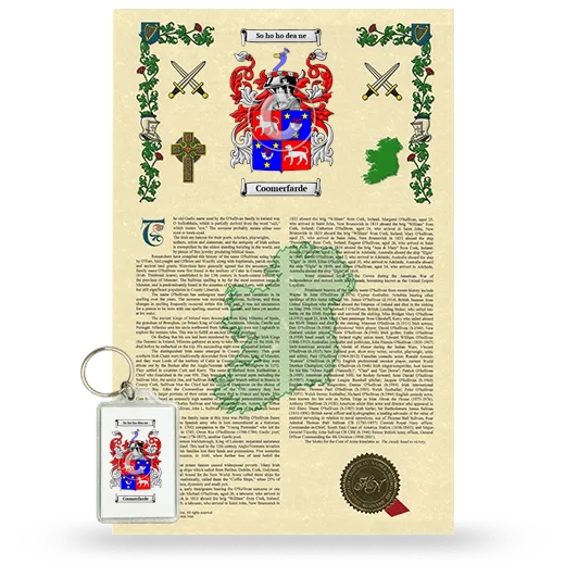 Coomerfarde Armorial History and Keychain Package