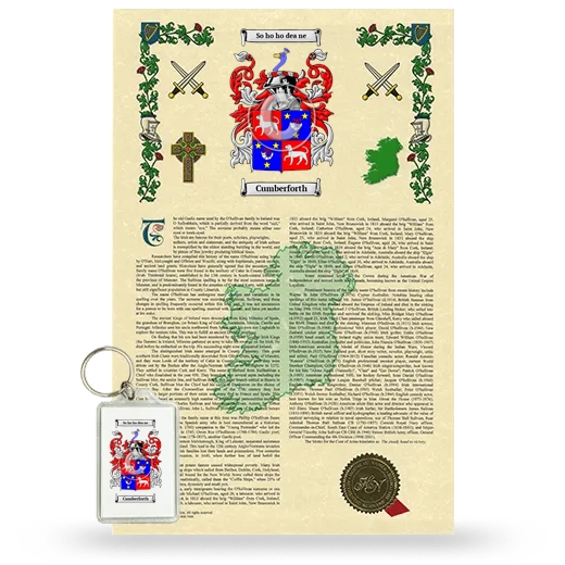 Cumberforth Armorial History and Keychain Package