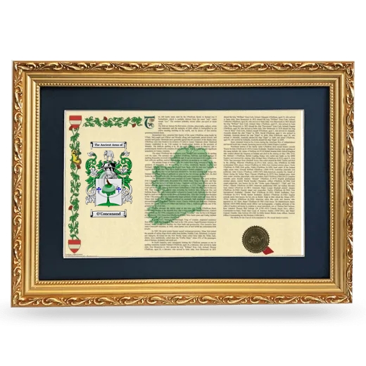 O'Concanand Deluxe Armorial Landscape Framed - Gold