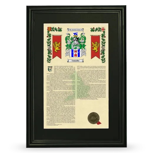 Cumadey Deluxe Armorial Framed - Black