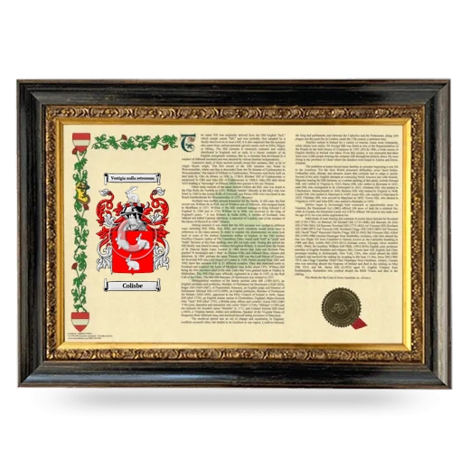 Colisbe Armorial Landscape Framed - Heirloom