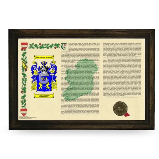 Connachty Armorial Landscape Framed - Brown