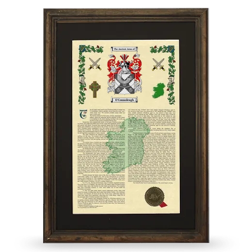 O'Connoleagh Deluxe Armorial Framed - Brown