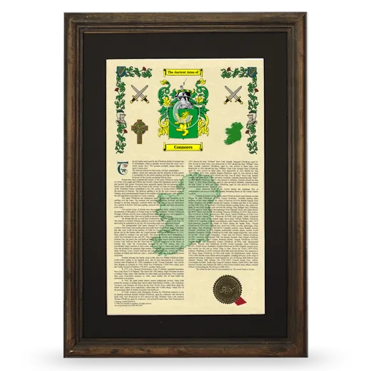 Connores Deluxe Armorial Framed - Brown