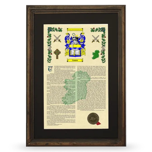 Cunree Deluxe Armorial Framed - Brown