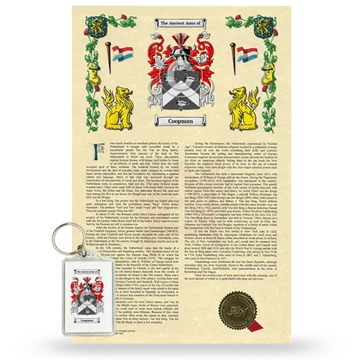 Coopman Armorial History and Keychain Package