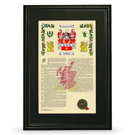 Cornhale Deluxe Armorial Framed - Black