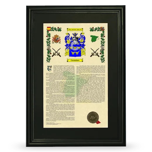 Coromines Deluxe Armorial Framed - Black