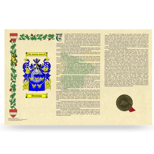 Decorona Armorial History Landscape Style