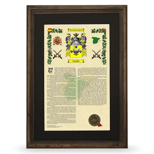 Corrales Deluxe Armorial Framed - Brown