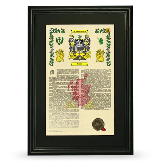 Corry Deluxe Armorial Framed - Black