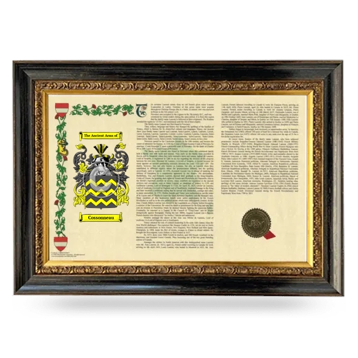 Cossonneau Armorial Landscape Framed - Heirloom