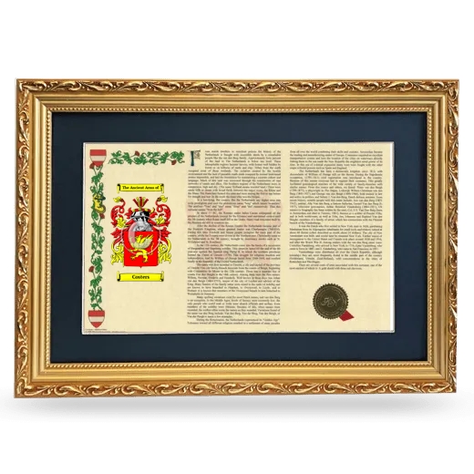 Costers Deluxe Armorial Landscape Framed - Gold