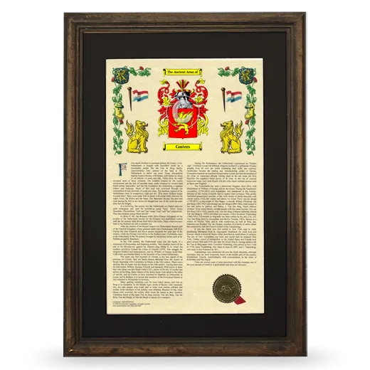 Costers Deluxe Armorial Framed - Brown