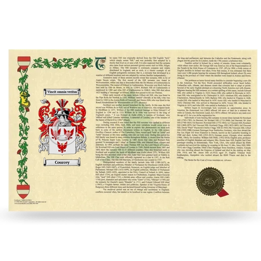 Courcey Armorial History Landscape Style