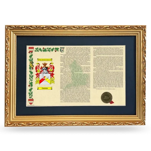 Cossens Deluxe Armorial Landscape Framed - Gold