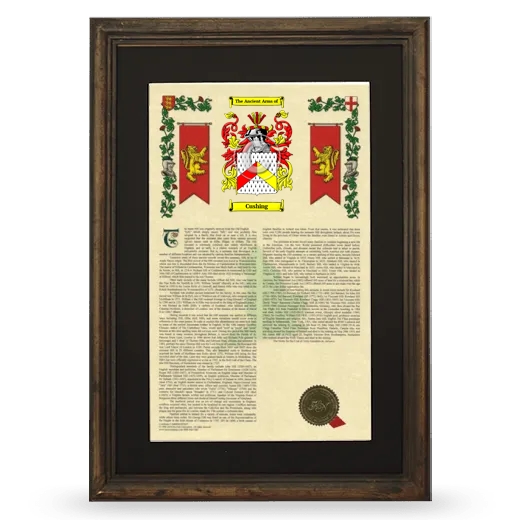 Cushing Deluxe Armorial Framed - Brown