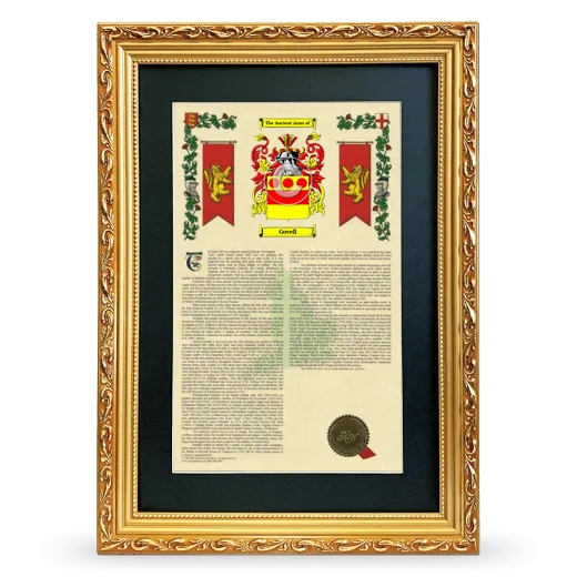 Govell Deluxe Armorial Framed - Gold