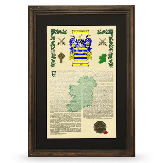 Coyl Deluxe Armorial Framed - Brown