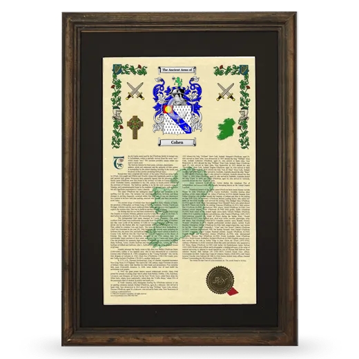 Cohen Deluxe Armorial Framed - Brown