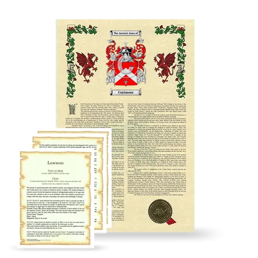 Coytmour Armorial History and Symbolism package