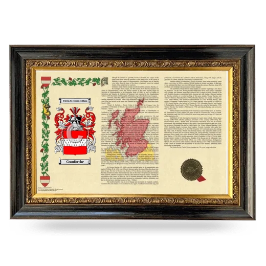 Crauforthe Armorial Landscape Framed - Heirloom