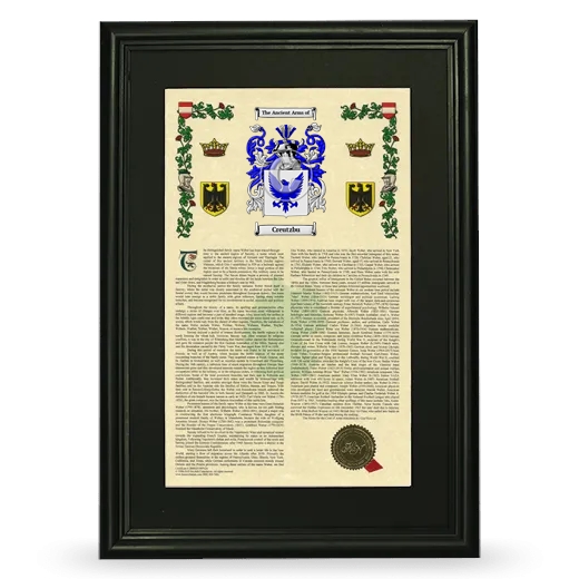 Creutzbu Deluxe Armorial Framed - Black